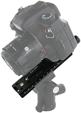HAOGE 140mm nodalni klizač dvostruka ploča za fokusiranje šine s metalnim stezaljkama za brzo otpuštanje za fotoaparat panoramsku panoramu izbliza makro shop fit arca švicarski RRS Benro Kirk