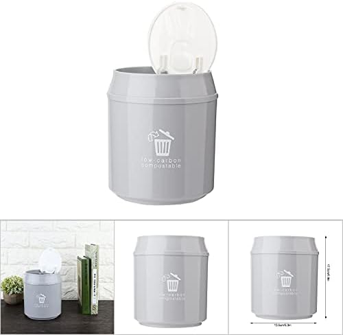 Mini smeće sa poklopcem, kućni desktop otpad kantu Moderna plastična plastična za višekratnu upotrebu