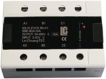 ANIFM LC 3 faza SSR 10DA 25DA 40DA 60DA 80DA 100DA 120A tri faze 3-32V DC kontrola 24-480V AC SSD relej