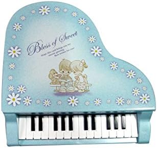 Qxmall plastični stol muzički kutija klavir rođendan božićni poklon-plavi