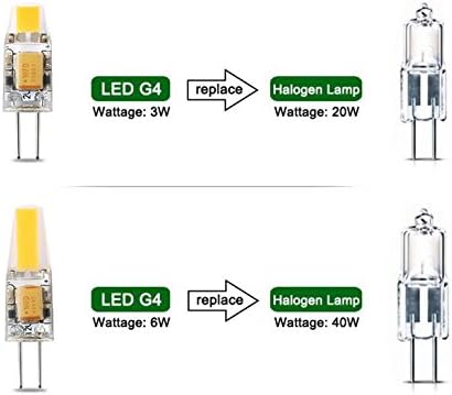 Ephasi Best za kupovinu® zatamnjenja 3Watt 5Wtt G4 LED bi-pinski baza 12V žarulja bijela 5000K vodootporna