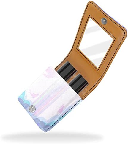 Oryuekan Mini šminka za šminku sa ogledalom, kutijom za košulje u obliku kvačila, umjetnička ljubičasta
