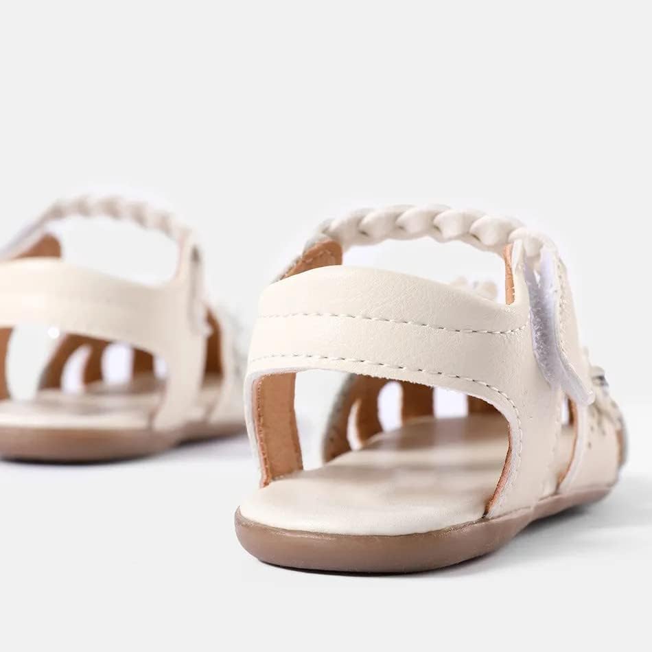 Djevojke meke zatvorene nožne prste princeze ravne nožne sandale sa lukom cipelama Ljetne sandale (mališane