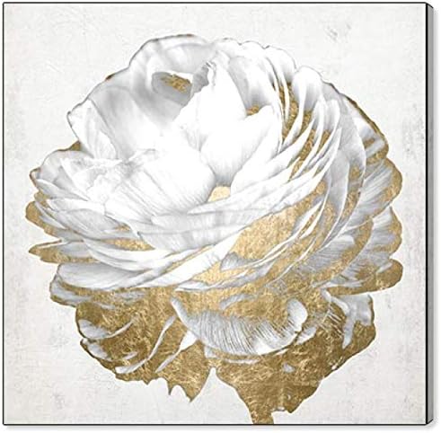 The Oliver Gal Artist Co. Zlatno i svijetlo Bijelo | moderni Premium Print na platnu kolekcija cvjetnih