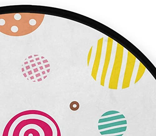 3 Ft veliki okrugli Meki prostori tepisi slatka Polka Dots rasadnik Playmat prostirka za igru za djecu