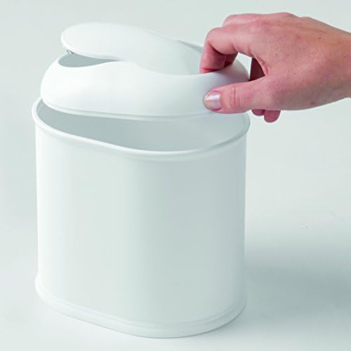 Interdesign York Kupaonica Vanity Countertop otpadBet kantu za smeće - bijela