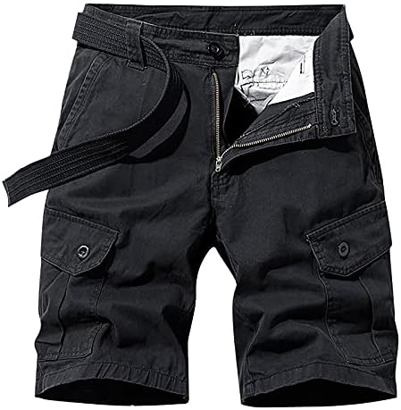 Pretjerani muške modne čiste boje multi-džepnih hlača pamučne kratke hlače Kratke hlače