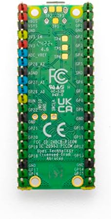 Xicoolee Raspberry pico WiFi modul mikrokontrolera ploča Dual-Core Arm Cortex M0 + procesor, CYW43439 Bežični
