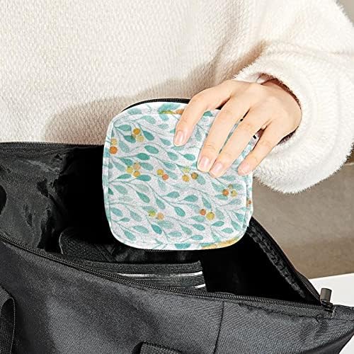 Lijepa Leaves pozadina torba za čuvanje higijenskih uložaka, torbica za menstrualne čašice sa patentnim