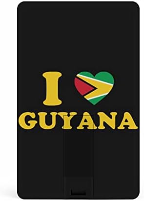 I Love Guyana Heart Flag Flash Drive USB 2.0 32g i 64g Prijenosna memorijska kartica za PC / laptop