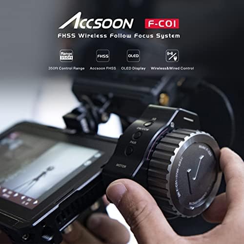 AccSoon F-C01 Pratite fokusni sustav, bežični / žičani fokusiranje kontrole fokusiranja, kontroler zumiranja,