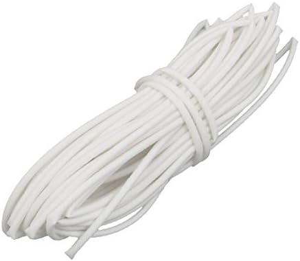 X-DREE 6M Length 1mm Inner Dia Polyolefin Insulated Heat Shrink Tube Wire White(6M de longitud 1 mm de