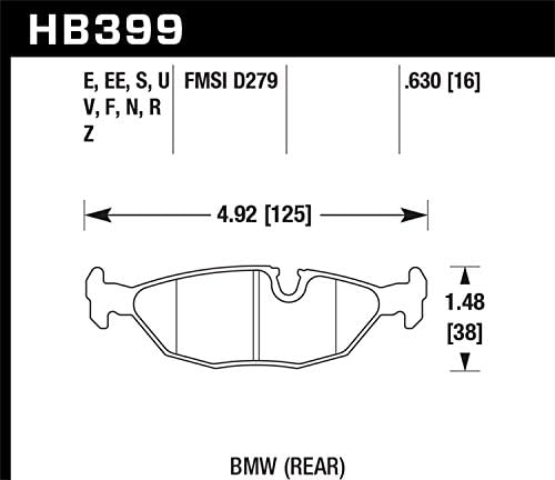 Hawk Performance HB399F. 630 HPS performance keramička kočiona ploča