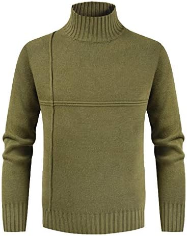 Pamučni poslovni pulovice Muške rastezanje jesenjih pop čvrstog gornjeg dugih rukava ekstra s dugim dugim