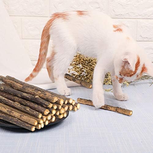 Qutop 24 kom silvervine štapići za mačke, prirodne mačke Catnep štapiće, matatabi mačka chew palica