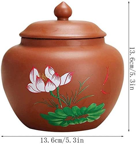 WSSC keramička kremacija urn Memorijalna pogrebna urna ručno oslikana Lotus za ljudski i kućni