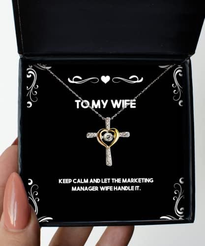 Ljubavna supruga unakrsna ogrlica, budite mirni i pustite da ženska supruga marketinga rukuje, prisutna