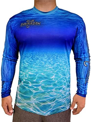 Blue Supverzija Ribolovna majica dugih rukava UV zaštita od sunca UPF 40+ odjeća za muškarce i žene