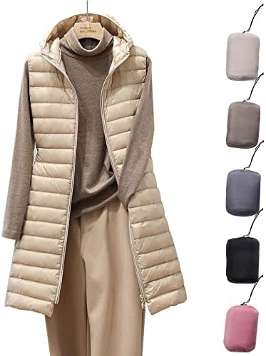 Vest za kaput Sikye za žene dugim kapuljačom lagani prekriveni zimski kaput od runa obložena jakna za vanjsku
