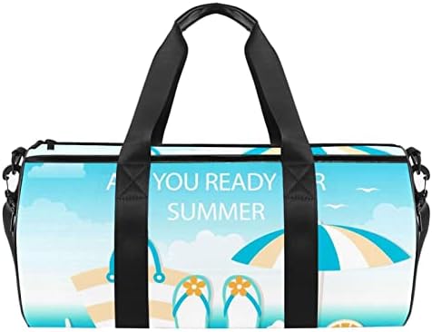 Mamacool ljetna plaža pozadina Duffel torba za nošenje preko ramena platnena putna torba za teretanu Sport Dance Travel Weekender