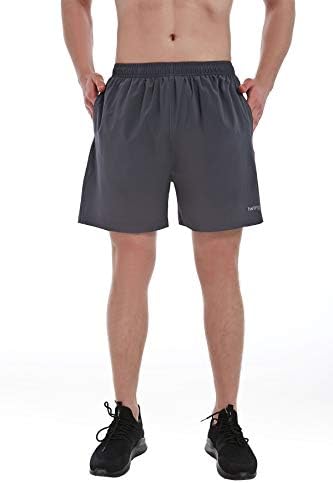 Muški 5 inča trčeći atletske kratke hlače Brze suho obložene kratke hlače Zip džep
