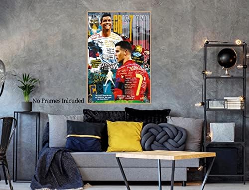 Niiorty CRC Cristiano Ronaldo Poster, Motivaciona fudbalska zvjezdana zvjezdana umjetnost, nogomet