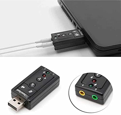 Lhllhl eksterni 7.1 kanalni USB2.0 3d Adapter virtuelne Audio zvučne kartice prenosivi kontroler