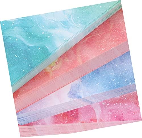 Coheali 400 Sheets Sky Dvokratna Rainbow DIY Pastel Hands Makel Uzorak Papir Boja šarenih zanata Origami