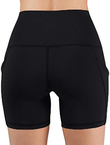 Fitness Lady Yoga džepne kratke hlače HIP trke za trčanje visoki struk Stretch Solid Yoga Patchwork
