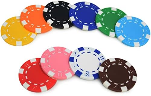 Baunji 10pcs / lot poker čips kasino abs + gvožđe + glirov poker čip Texas Hold'em Poker Metal Coins Poker