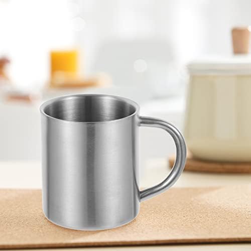 Operilacx Espresso šalice od nehrđajućeg čelika kava dvostruko zidani vakuum čaj za čaše za izolirane