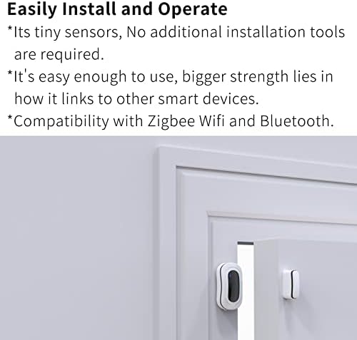 Tuya Smart Life Zigbee vrata / prozori Senzor za ponovno punjivi kontaktni senzor za domaću sigurnosnu