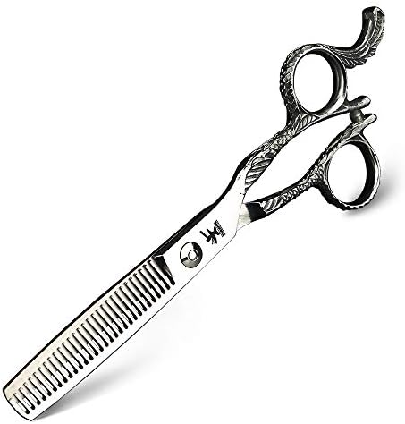 Xuanfeng 6 Srebrna profesionalna frizerske škare Japan 440C šuplje rezbareše za kosu set rezanja mrlje