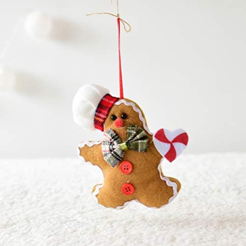 6 kom Gingerbread Man Božićni crtići privjesci za lutke Xmas stablo prozor kamin Viseći ukrasi Party Favories