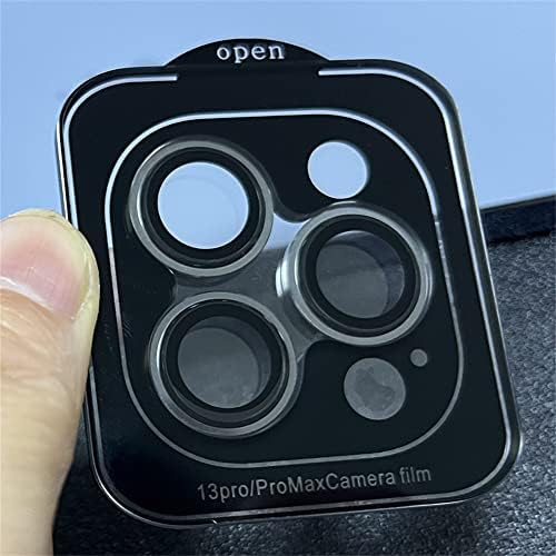 [4 seta] Metal puni poklopac + kaljeni stakleni okrugli objektiv za zaštitu objektiva za iPhone
