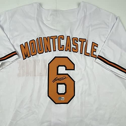 Autographing / potpisan Ryan Mountcastle Baltimore bijeli bejzbol dres Beckett bas Coa