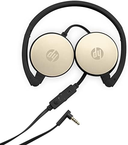 HP 2800 Silk Gold slušalice sa linijskim mikrofonom za Handsfree, 3.5 mm, sklopive, jačina zvuka