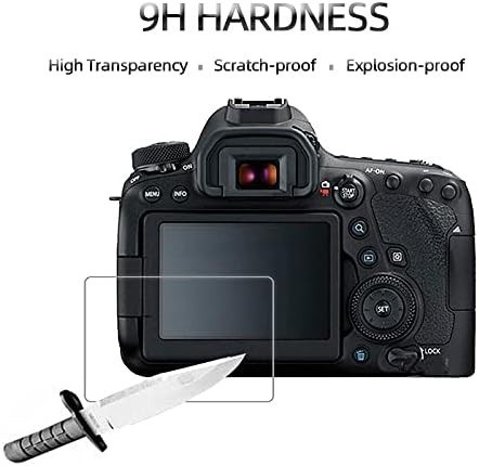 3-pakovanje kaljenog stakla zaštitnika W / TOP LCD Film kompatibilan sa Canon EOS R5 R3 Digital Camera bez ogledala