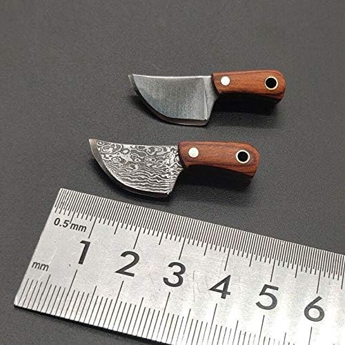 JIUMX MINI EDC nož ručno izrađeni muškarac Novelty džep na otvorenom noževi, savršeni za božićne kolekcije Prijenosni,
