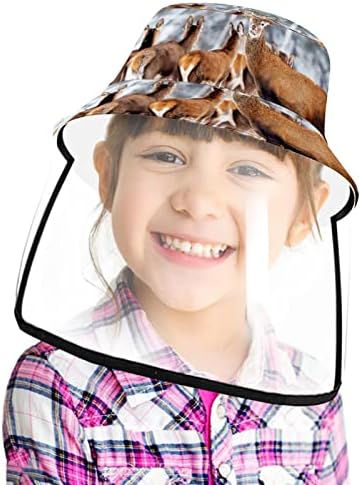 Zaštitni šešir za odrasle sa štitom za lice, ribarsku šeširu protiv sunčane kape, životinjska stada jelena