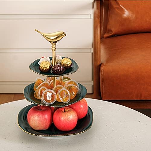 Daperci Fruir Basket 3 razine keramičke torte vjenčaj, desert cupcake stalak za čajnu zabavu PLATOVANJE