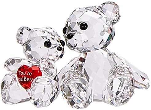 Swarovski kris Bear - vi ste najbolji figuri, kristal, višebojni svjetlo 3,3 x 4,9 x 2,9 cm