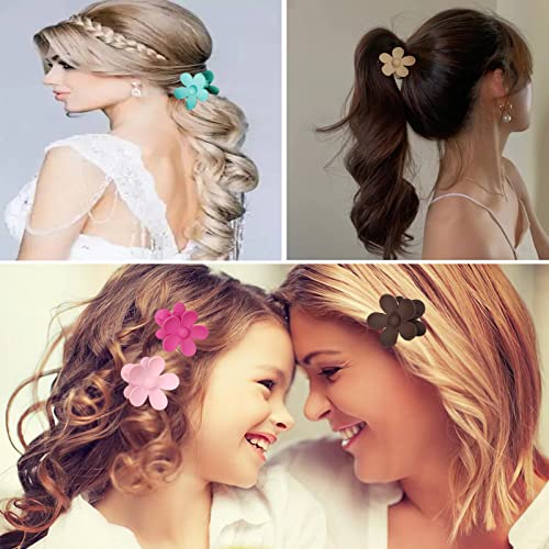 Qckarobe male cvjetne kopče za kosu za žene djevojčice djecu, 12kom slatke cvjetne kopče za kosu
