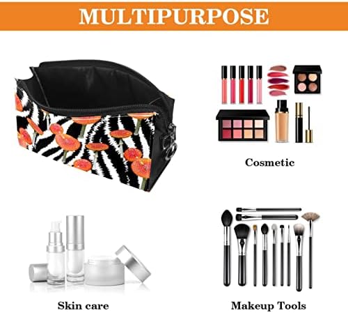 Make up torba, kozmetička torba, vodootporna torba za šminku Organizator, Zebra uzorak crna bijela