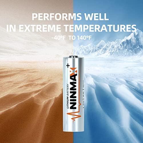 Ninmax litijum AA baterije, 24pack 1.5V duža dvostruka baterija za visokotehnološke uređaje 【ne-punjiv】