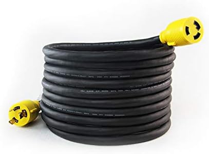 PLIS gume 25ft Egregantni kabl za napajanje lančani kabl Nema L6-30P / L6-30R, 3x10 mjerač Sjoow Gumeni kabel