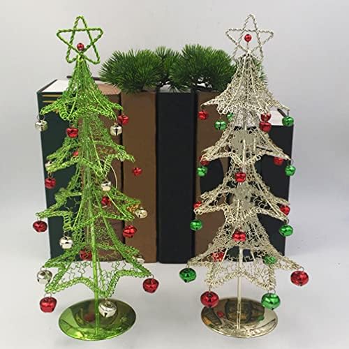 Desk topper-žičani žica Božićni ukrasi: Micro Božićno umjetno stablo sa privjeskom za odmor Stol za odmor 40x15x15cm