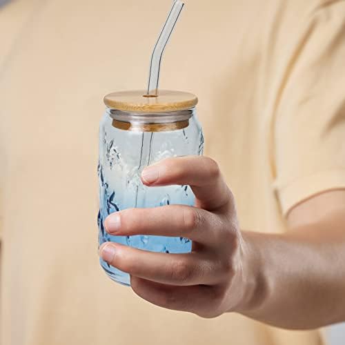 Luxshiny ledena šolja za kafu 350ml čaše za piće sa slamnatim poklopcima mogu oblikovati čaše za pivo čaša