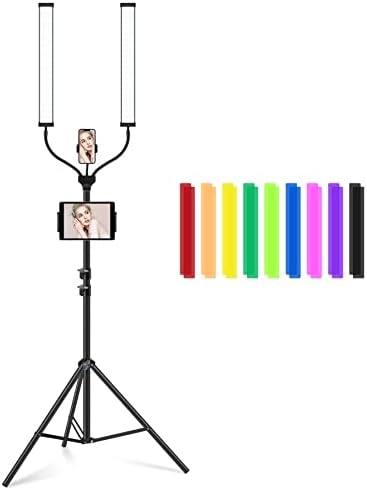 QEUOOIY Led video Light štap štap sa postoljem, 2300-7500k prijenosni studio fotografije rasvjeta Kit,