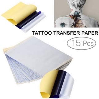H88 - Kompleti za prenos tetovaža Karbon traganje papirnih tinte Professional 15 listova A4 7603830